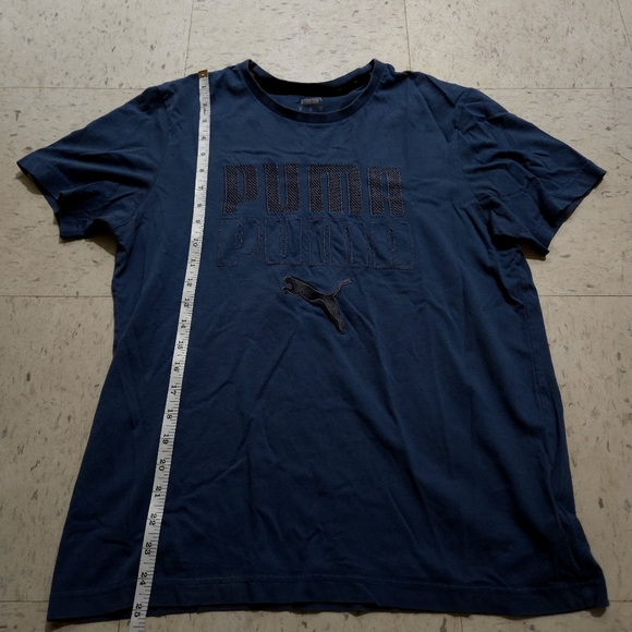 PUMA | Men's Dark Blue Graphic Tee - Picture 7 of 8